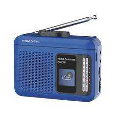 Portable Cassette Player Recorder with AM/FM Radio, Tape to USB Converter, Wa...
