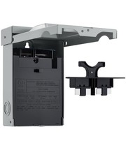 60 Amp Fused AC Disconnect Box, Pull-Out Switch, UL Listed 2-Pole, 3-Wire, ...