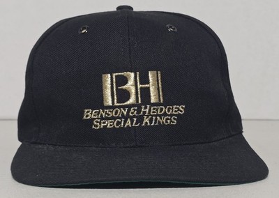 Benson & Hedges Special Kings All Black Snapback Vintage Hat ''Take The Edge Off''