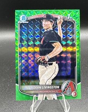 2025 Bowman Draft #BDC-175 Dean Livingston Chrome Green Geometric #/99
