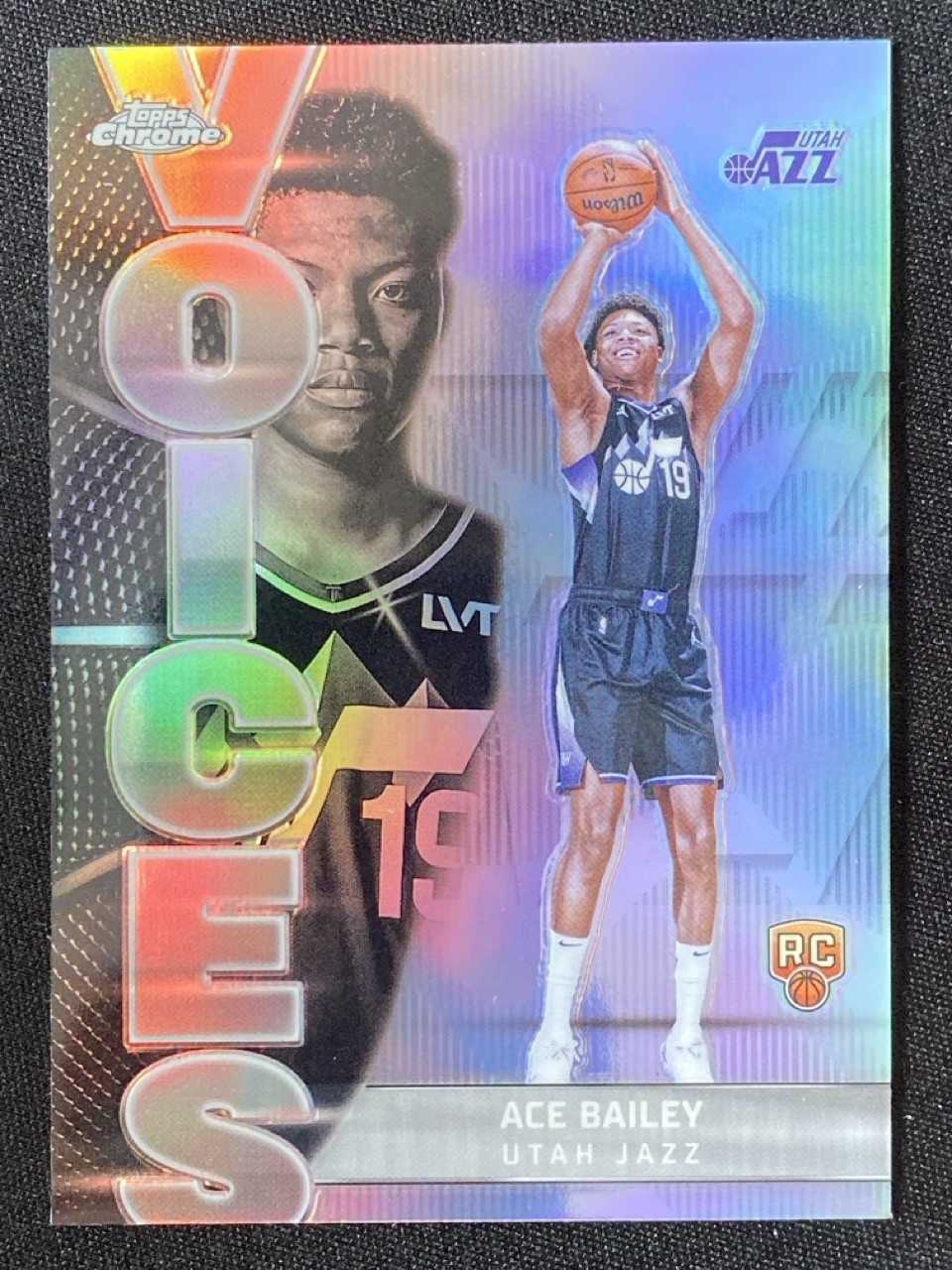 Ace Bailey 2025-26 Topps Chrome Voices Refractor RC #VS-10 -7EA