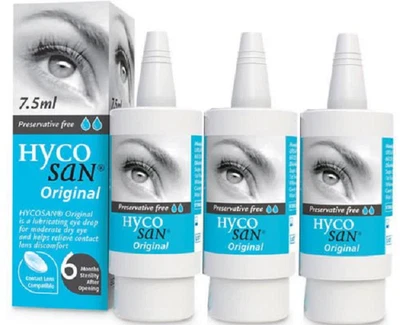 Hycosan Original Eye Moisturiser, Soothing Relief of Dry Eyes 7.5ml, Exp. Oct 26