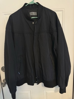 Knightsbridge Mens Black Water Resistant Windbreaker Big Man Jacket Tag gone 3X?