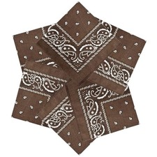 6 PCS 100 Cotton Bandanas 22  x 22" for Men  Women Paisley Handkerchief Hea...