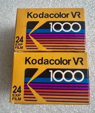 2 Box Lot Expired Kodacolor 1000 VR Film 35mm Unopened Box 2/1989