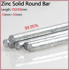 99.95% High Purity Zinc Solid Bar Round Rod Anode Electroplate Diameter 10~50mm