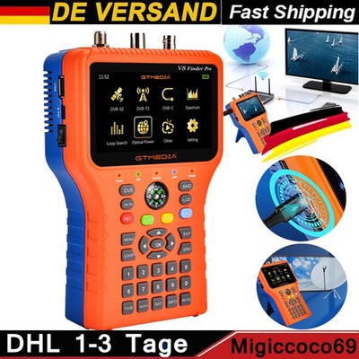 GTMEDIA V8 Finder Pro 1080P DVB-S/S2/T/T2/C Combo Messgerät Satfinder Digital DE