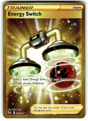 Energy Switch (Secret) 212/195 Pokemon SWSH12 Silver Tempest Holo Secret Rare NM