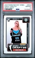 2025 Panini Instant WNBA Draft Night #DN10 HAILEY VAN LITH Chicago Sky - PSA 10