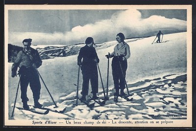 AK Sports d´Hiver, Un beau champ de ski, La descente, attention on se prépare 