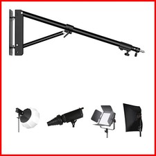 Wall Mount Boom Arm for Photography Studio Video Strobe Lights Max Length 53.9 i