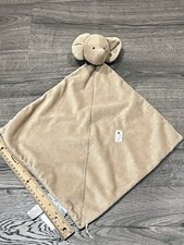 Precious Firsts by Carter's Brown Teddy Bear Rattle Baby Security Blanket Ribbon