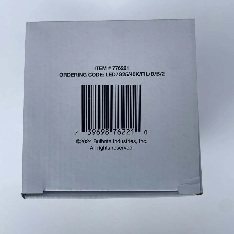 16 Lot - Bulbrite LED Filament Clear Light Bulb 4000K G25 7W 120V Brand New - Image 4 of 4