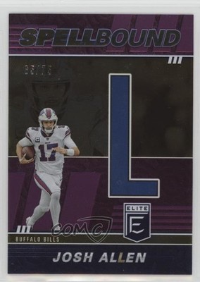 2022 Panini Donruss Elite Spellbound Purple 65/75 Josh Allen (Letter L) 1i3m