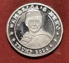 Fine Silver “Trump Americas Hero/Biden Nightmare” 1 Gram Solid .999 Pure Silver!
