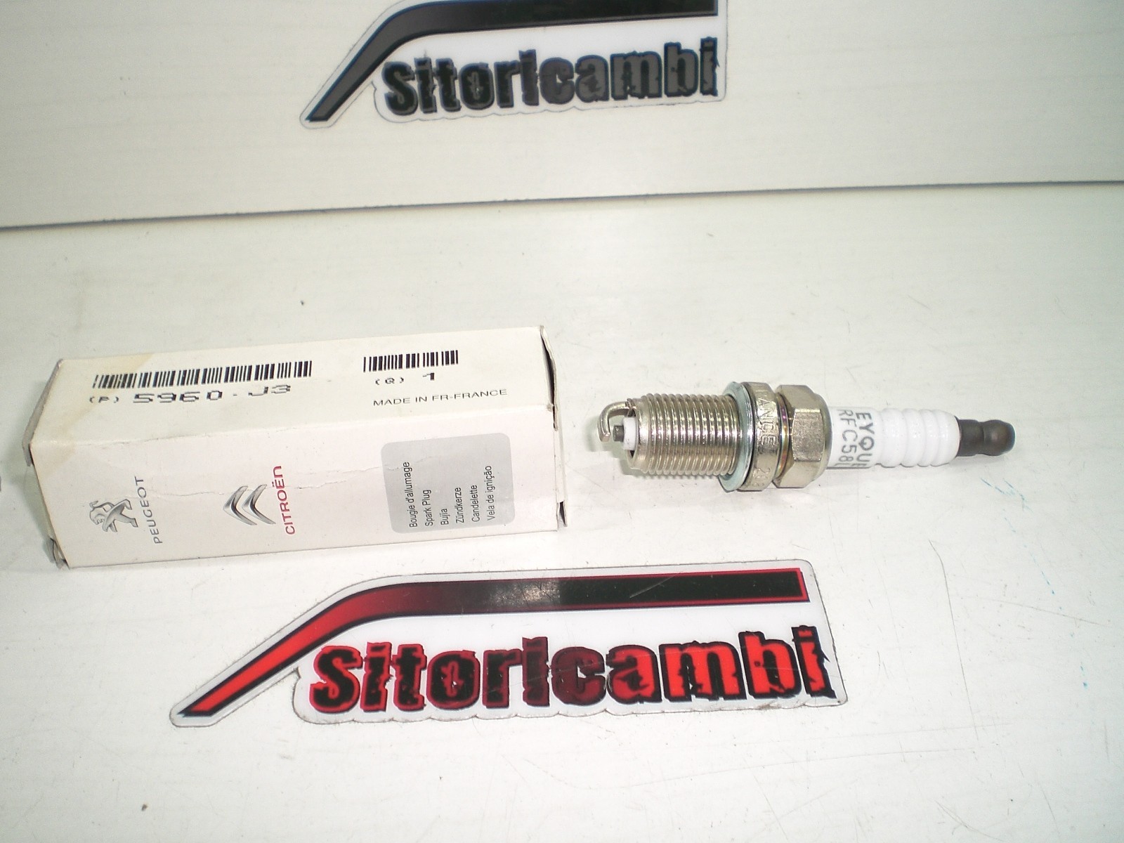 Spark Plug RFC58LZK Original Suitable for Peugeot Citroen Code: 5960J3/RFC58