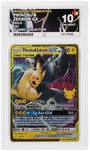 Pikachu 033 ACE graded card