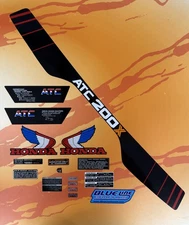 Honda 1985 ATC200X Complete Decal Kit MAIER Fenders ATC 200X 200 85