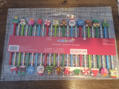 Holiday Pencil Party Pack with Erasers Creatology 48pc NEW