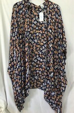Time And Tru Women's Floral Layering Kimono Top L-XL New