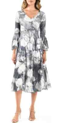 NEW, Koma Rov  flared bell sleeves stretchy dress Size S #EP247