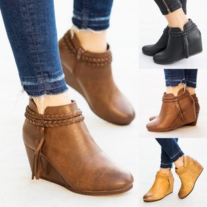 comfy wedge ankle boots