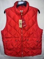 Woolrich Red Women  s Large L Full Zipper Puffer Down Vest New NWT