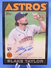 2021 TOPPS SERIES 2 86A-BT BLAKE TAYLOR 1986 35th AUTO ASTROS RC BLACK 126/199