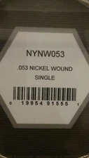 D'Addario NYXL Nickel Wound Single Guitar String - NYNW053