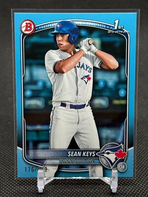 2025 Bowman BLUE /499 Sean Keys 1st Bowman ROOKIE #BP-89 - Toronto