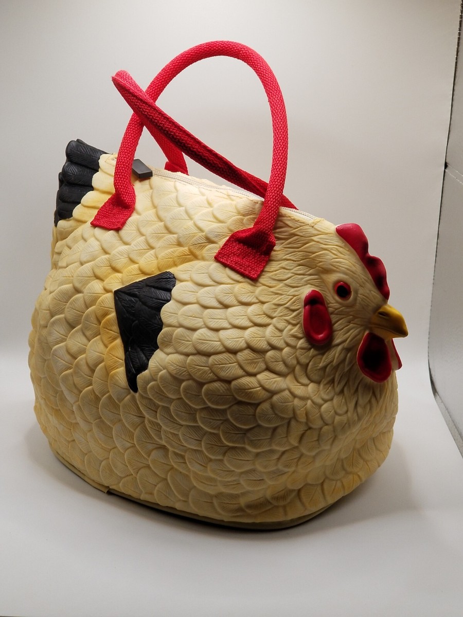 Rooster Rubber Hen Purse Tote Bag Rubber Chicken Purse The Hen Bag