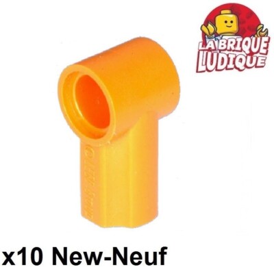 Lego Technic 10x Axis Axle Pin Connector Angled #1 Orange 32013 NEW
