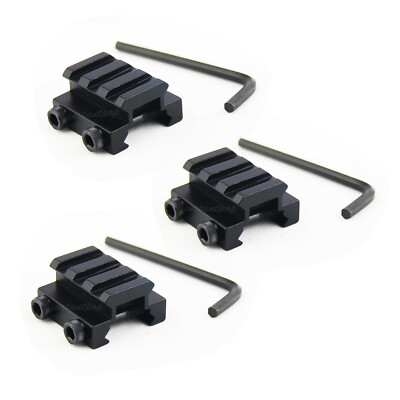 1/2'' 3-Slot Low Riser WEAVER PICATINNY Scope Mount Rail 
