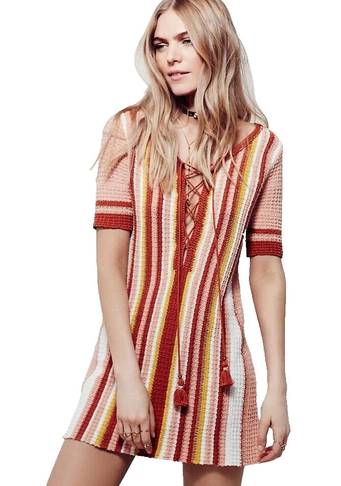 Vestidos de rayas informal de ganchillo Free People para Mujeres