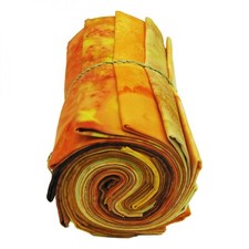 Fat Quarter 1895s Batiks Orange Colorway Hoffman 12 FQ