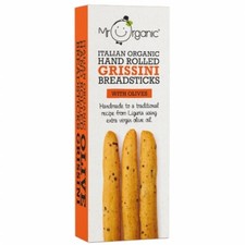 Mr Organic Grissini Breadsticks - Olives 130g