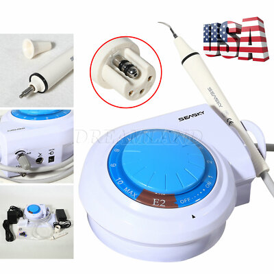 FDA Portable Dental Ultrasonic Piezo Scaler with Handpiece 5 Tips fit EMS