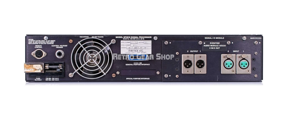 Eventide SP-2016 Rare Vintage Stereo Reverb Effects Unit SP2016 as-is - Image 3 of 4