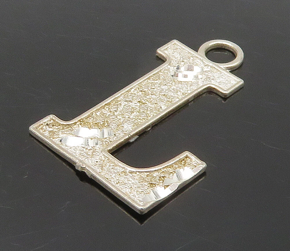 Diamond cut initial pendant Clearance