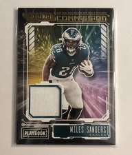 2021 Panini Playbook Football Miles Sanders #ZC-MSA Zoning Commission Patch
