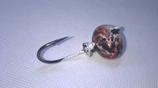 Tog Jigs FOOTBALL White BLK Sherb  Blackfish Tautog 2X STRONG HOOKS 1oz 2oz 3oz 