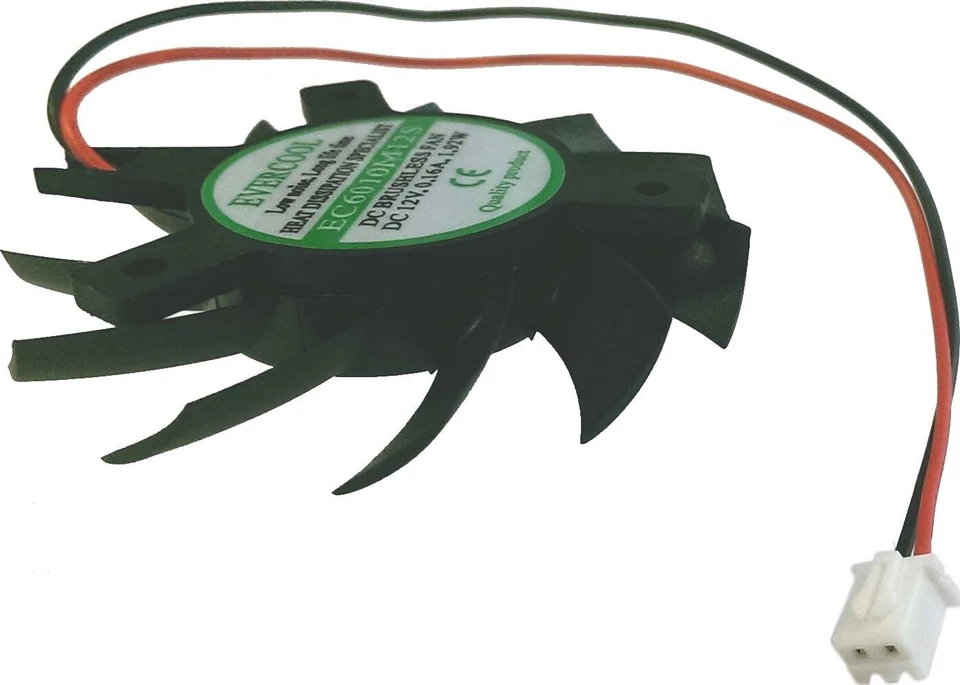 Fan GPU Chipset Cooler Video Graphics Card DC12V Frameless Evercool EC7010M12S-B - Image 3 of 4
