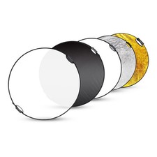 32 Inch 80cm Reflector Photography, Collapsible Light Reflector with Carryi...