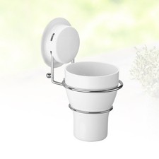 Bathroom Wall Mounted Plastic Gargle Cup And Toothbrush Holder With Cup