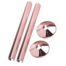 Professional and Neat Finish 15mm Collars Radiator Pipe Covers Set of 2