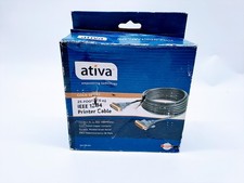 Ativa 25FT IEEE1284 DB25 Male Centronics CN36 Male Parallel Printer Cable