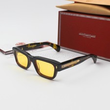 Jacques Marie Mage JEFF Havana Frame Yellow Lens 51-22 Sunglasses New With Case