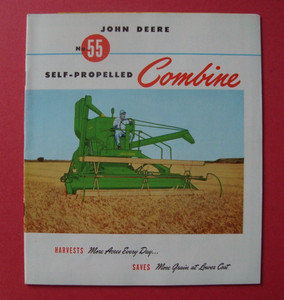 Vintage Original JOHN DEERE Catalog No. 55 Self-Propelled Combine Brochure