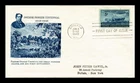 Dr Jim Stamps Swedish Pioneer Centennial 1948 First Day Cover Fulton Cachet