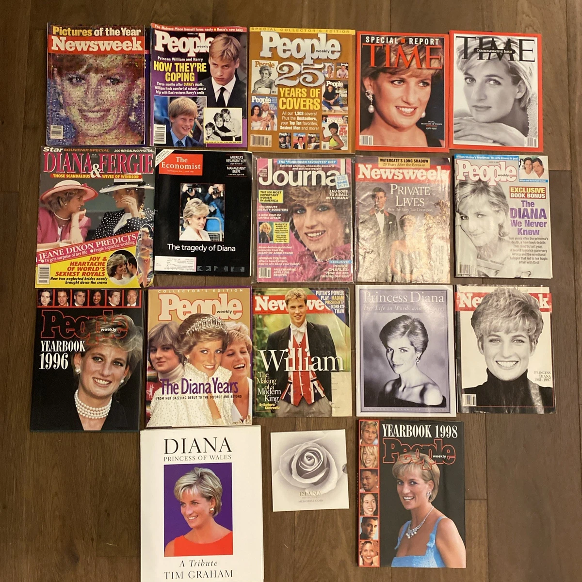 Preços baixos em Revista Princesa Diana colecionáveis Históricos